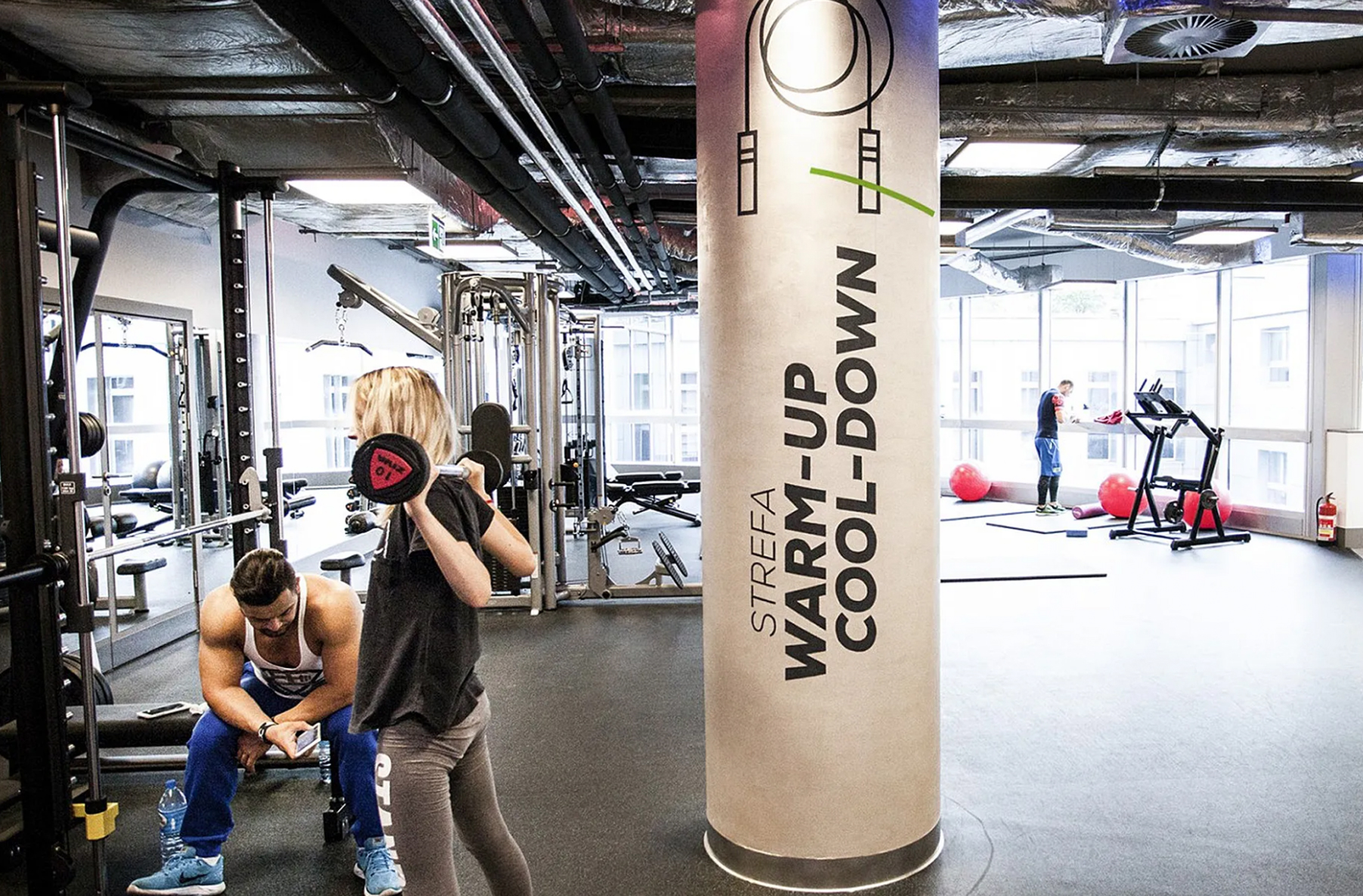 private gym lessons in commercial fitness interiors