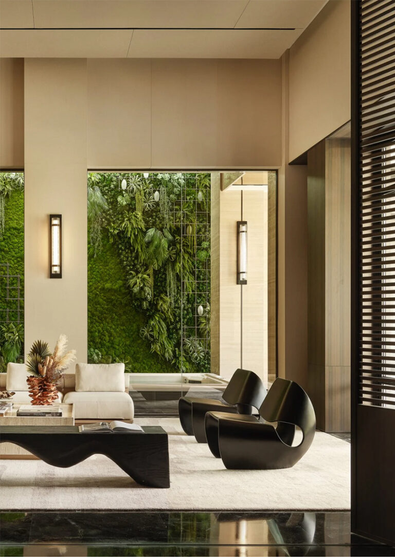 Biophilic Interior Design For Luxury Residential And Hospitality Sitting Area